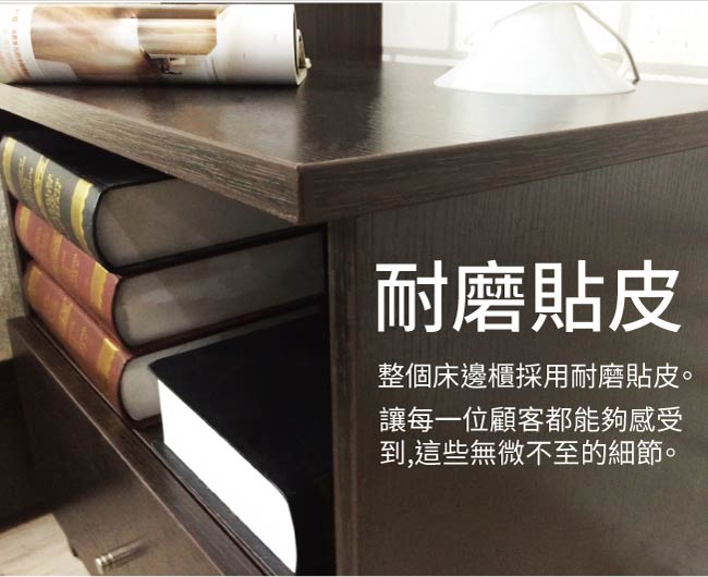 日式 極簡風 浮雕木紋 大方收納 床頭櫃/床邊櫃/矮櫃