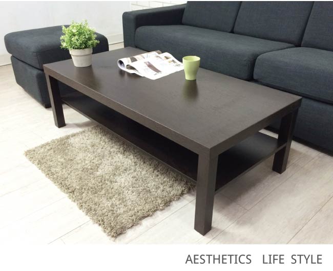 LYND 日式 實木 黑色 大茶几/小茶几/長方茶几