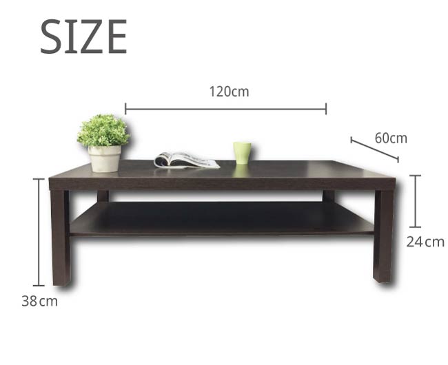 LYND 日式 實木 黑色 大茶几/小茶几/長方茶几