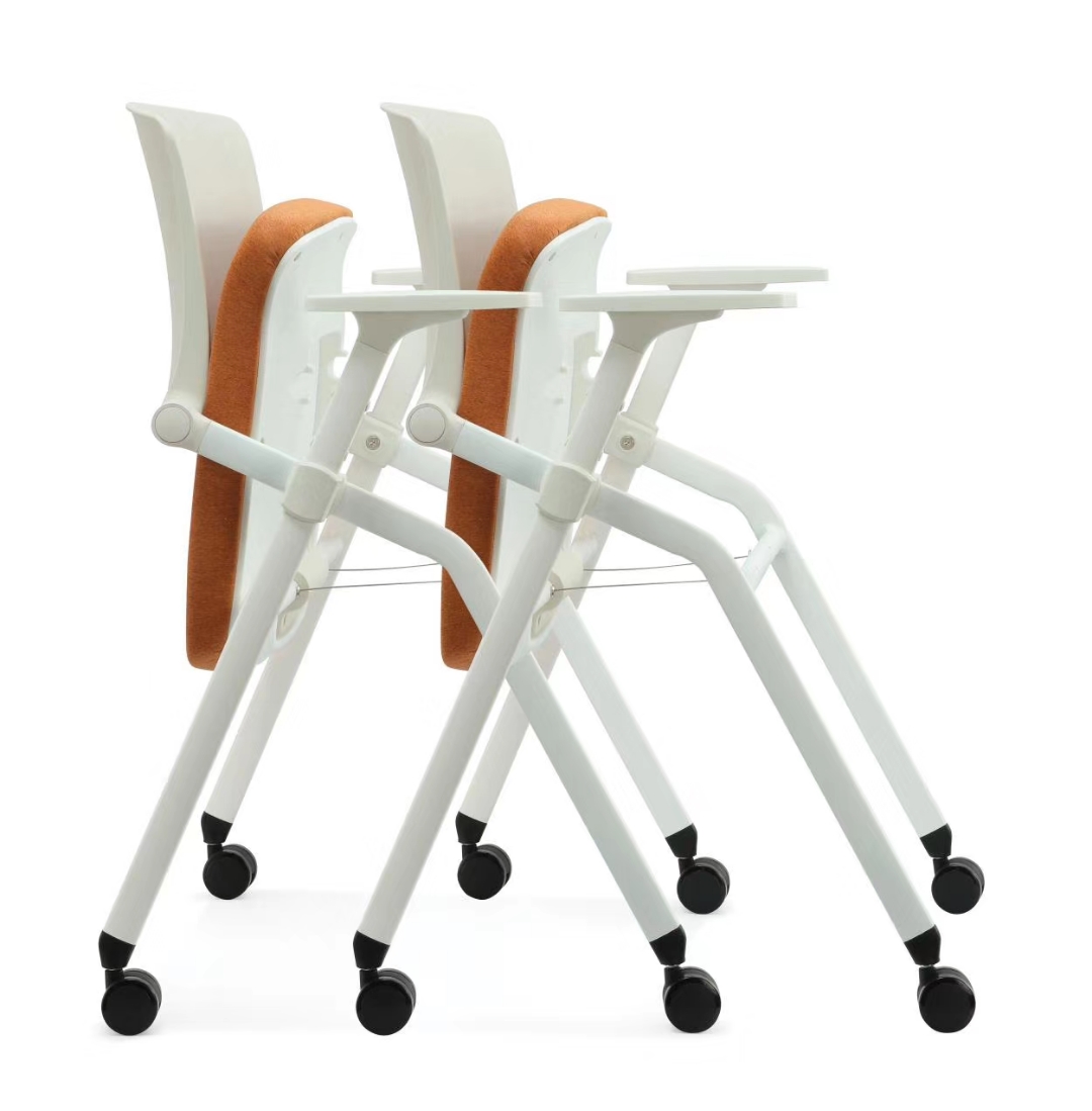 841C網布培訓椅/折合椅(無寫字板)白框(ip)