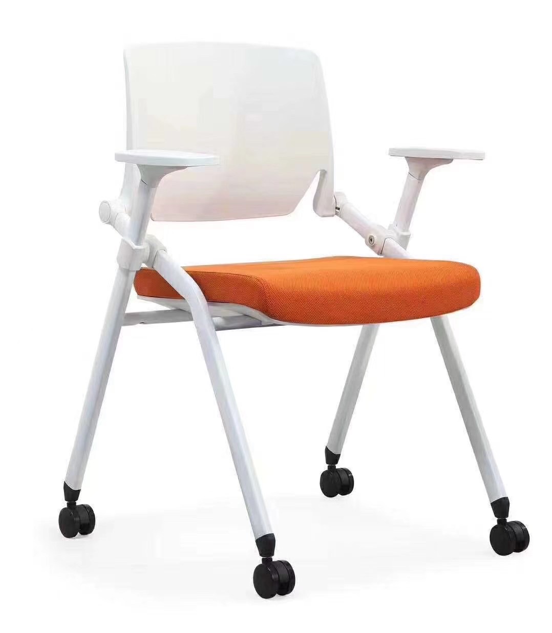 841C網布培訓椅/折合椅(無寫字板)白框(ip)