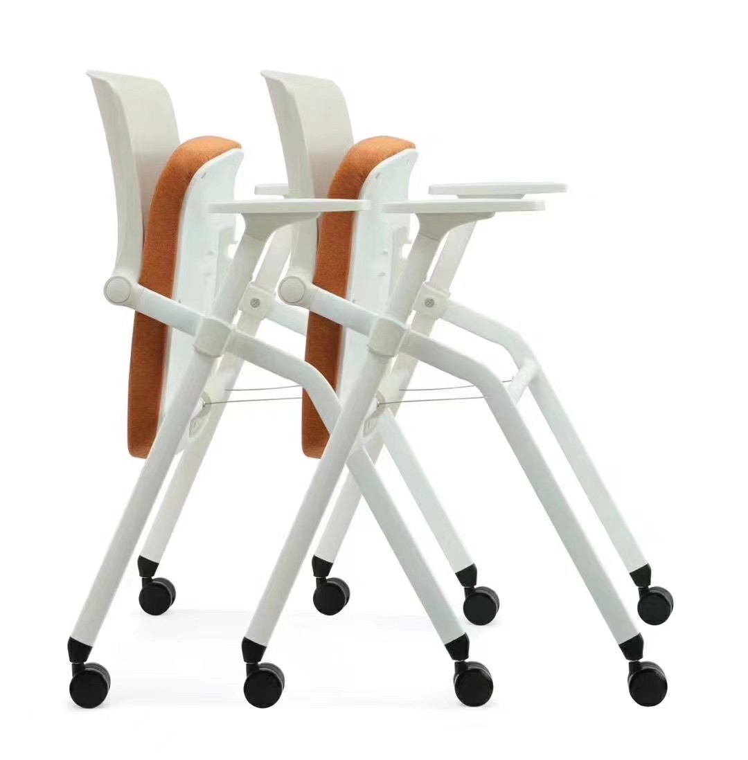 841C網布培訓椅/折合椅(無寫字板)白框(ip)