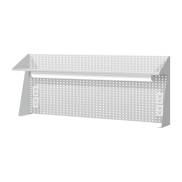 上架型(WQ-56)重型工作桌(吊櫃，抽屜可選)