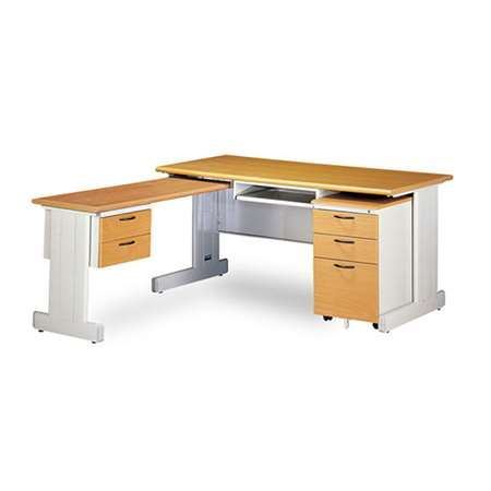 HU160木紋L桌整組2567