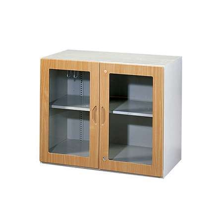 WG-2鋼木玻璃二層式 鋼木櫃/鐵櫃