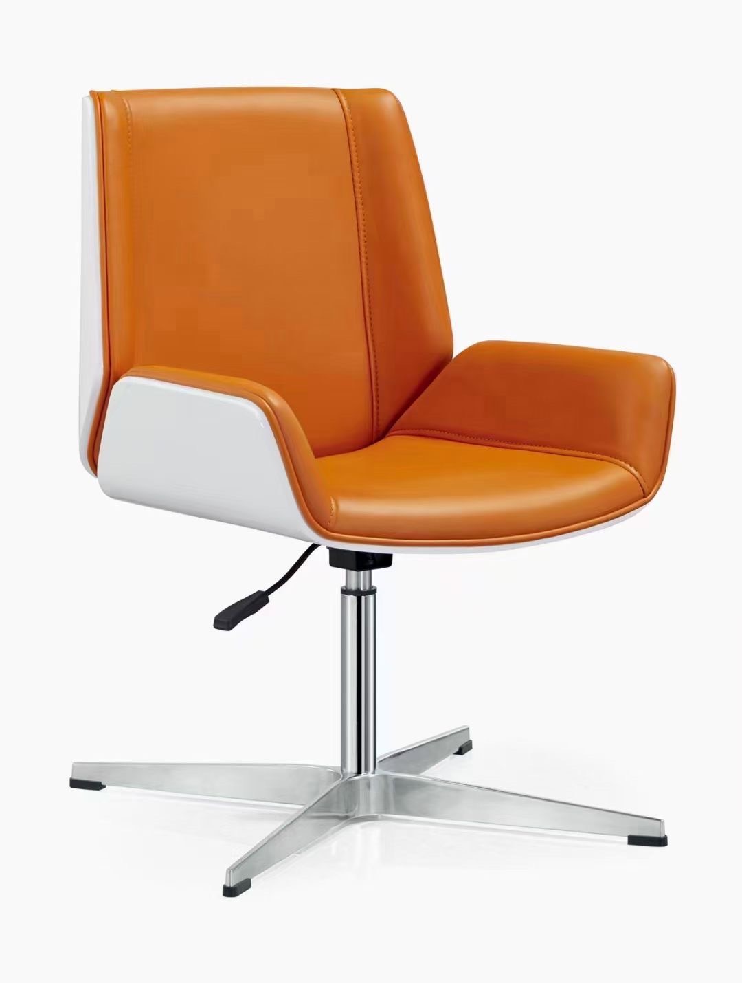 861B PVC皮質 低背辦公椅/會議椅 十字椅腳 (ip) 