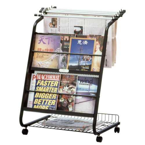 NB0102 書報架（附4根圓形報夾）